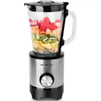 Emerio Blender BL-130988 – 1,5 L – 500 W – Glazen Kan – RVS – Zwart/Zilver