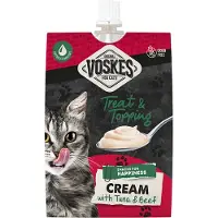 Voskes 15x Original Cream Kattensnack Tonijn & Rund 90 Gr