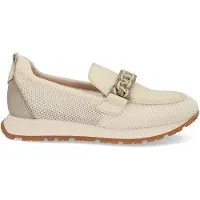 Hispanitas Dames Trainers Kansas beige (41), Leer, Plat, 1 tot 3 cm, Geen, Casual HV253948