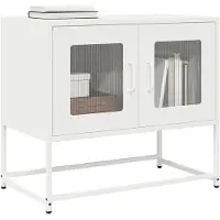vidaXL Tv-meubel 68x39x60,5 cm koudgewalst staal wit