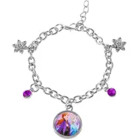 Disney Frozen II Anna & Elsa Multicoloured Enamel Costume Charm Bracelet