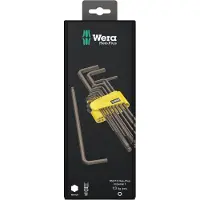 Wera 950/13 Hex-Plus Imperial 1 Inbus Haakse schroevendraaierset 3/8 inch, 5/16 inch, 1/16 inch, 1/4 inch, 3/16 inch, 7/32 inch, 5/32 inch, 9/64 inch, 1/8