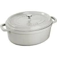 Staub White Truffle stoofpan ovaal 8 l