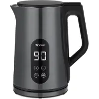 Trisa Digital Boil Waterkoker Met display, Instelbare temperatuur Aantal/Volume: 1.7 l Antraciet