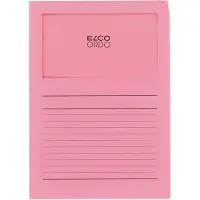 Elco Ordo Cassico - L-map met venster A4 100 stuks - 220 x 310 mm Roze- EO-29489-51