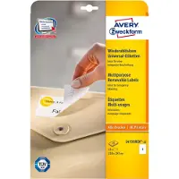 Avery Etiket L4735REV-25 210x297mm A4 wit 25 stuks