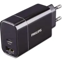 Philips - USB-Oplaadblok - DLP2621/03 - 230V - USB-A en USB-C Poorten