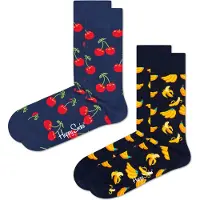 Happy socks Sokken nachtblauw / geel / zwart