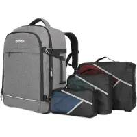 Manhattan Notebook-Rucksack mit Gerätefächern für Laptops bis zu 17,3,Tablets bis zu 11 Laptoprugzak Geschikt voor max. (laptop): 43,9 cm (17,3) Grijs