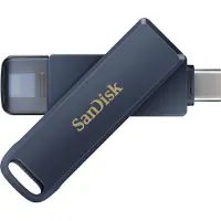 SanDisk iXpand USB flash drive 64 GB USB Type-C / Lightning 3.2 Gen 1 (3.1 Gen 1) Blauw