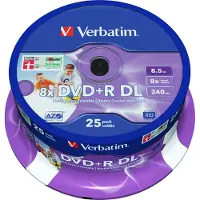Verbatim DVD+R 8x 5 GB 25 stuks