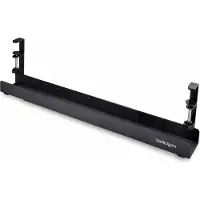 StarTech.com .com Kabelmanagementbak voor onder het bureau, met klembevestiging - Kabelmanagementbak - voor montage onder het bureau - Zwart - 80 cm