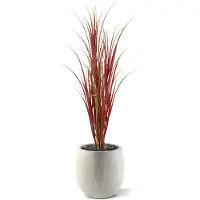 Maxifleur Kunstplanten Kunst Rietgras Deluxe UV 120cm Burgundy