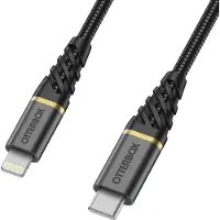 Otterbox Premium Lightning Naar USB-C Kabel 1 Meter Zwart