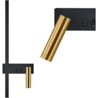 Toolight Wandlamp App1439-w Right Black Gold