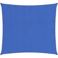 vidaXL Zonnezeil 160 g/m² vierkant 3x3 m HDPE blauw