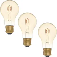 Proventa LED Filament lamp E27 - ‚åÄ 60 mm - Dimbaar - Warm wit - 3 x retro led lampen