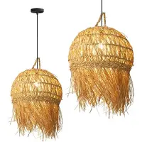 Toolight App1251-1Cp Hanglamp Bruin 40X40X40Cm