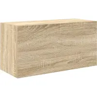 vidaXL Badkamerwandkast 60x25x30 cm bewerkt hout sonoma eikenkleurig