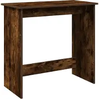 vidaXL Bureau 80x40x75 cm bewerkt hout gerookt eikenkleurig