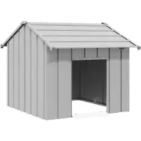 vidaXL Hondenhok met dak 85x107x81 cm gegalvaniseerd staal
