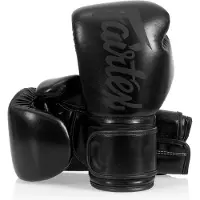 Fairtex Microfiber (Kick)bokshandschoenen - Zwart -10 oz