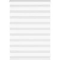vidaXL Zebra Blind 115x100 cm stofbreedte 110,9 cm polyester wit