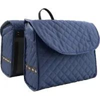 Beck Quilt - Dubbele fietstas - Navy (incl MIK adapter)