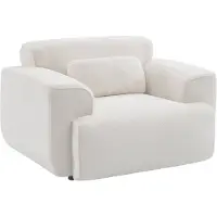 Sweeek 1 zits fauteuil in boucléstof Crème