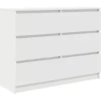 vidaXL Dressoir 100x35x76 cm spaanplaat wit