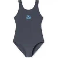 Schiesser Badpak ' Aqua Teens Girl ' aqua / grafiet