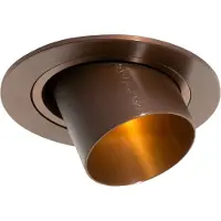 QAZQA Moderne inbouwspot donkerbrons GU10 35mm rond kantelbaar - Installa