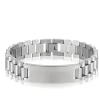 Ds Mpariz - Dames en Herenarmband - Titanium - RVS - Zilver