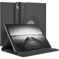 Ntech Hoes Geschikt voor iPad Air 11 inch (2024) M2 Hoes Zwart, iPad Air 6th / 5th / 4th Generation Hoes (2024/2022/2020) - 360° draaibare Bookcase