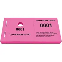 Combicraft garderobebonnen coat room at own risk fuchsia - 1000 stuks