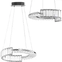 Toolight App1527-Cp40 Hanglamp Chroom 40X40X90Cm