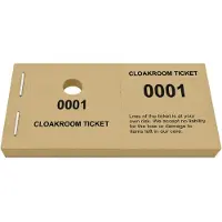 Combicraft garderobebonnen coat room at own risk caramel - 1000 stuks