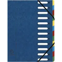 Exacompta Groeimap Exaclair Harmonik A4 Blauw Karton, Stof 24 x 0,5 x 32 cm