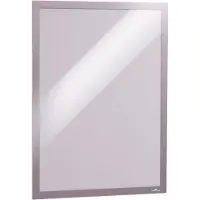 Durable DURAFRAME A3 Displayframe Zelfklevend, Magnetisch Zilver Klevend PVC (Polyvinylchloride) 487323 32,5 (B) x 0,4 (D) x 44,8 (H) cm 2 Stuks