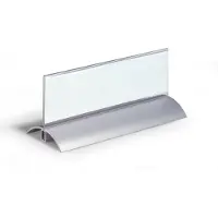 Durable Tafelstandaard met aluminium voet 61 x 210 mm, 2 stuks