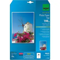 Sigel inkjet fotopapier - Top - A4 - zijdemat - eenzijdig - 190 grams - 20 vel - SI-IP684