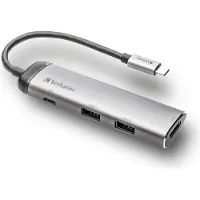 Verbatim - Hub - 2 x SuperSpeed USB 3.0 + 1 x HDMI - desktop