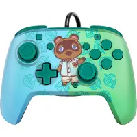 Nintendo PDP Gaming Faceoff Deluxe+ Audio Wired Controller - Animal Crossing (Switch/Switch OLED)