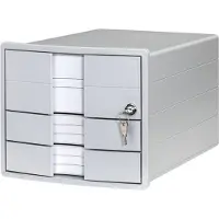HAN IMPULS Ladeblok PS (polystyreen) Grijs 3 Lades 28 x 36,7 x 23,5 cm
