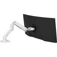 Ergotron Monitorarm HX, voor beeldschermen tot 42“, ergonomisch, in hoogte verstelbaar, met tafelklem, wit