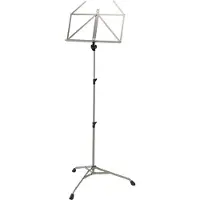 K&M 107 Music Stand Extra Sturdy Nickel-Coloured Finish
