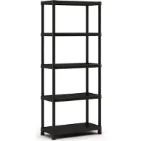 Keter Kunststof Stellingkast Plus - Opbergrek - 80x40x187cm - zwart