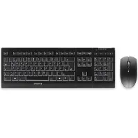 Cherry B.UNLIMITED toetsenbord/muisset 3.0, QWERTZ, zwart, met draadloze muis, oplaadbare NiMH-batterijen van hoge kwaliteit