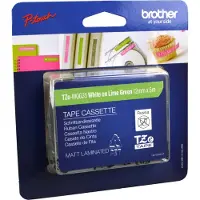 Brother Tape TZe-MQL35 Wit op grijs (12 mm)
