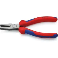 Knipex Platbuigtang gepolijst met meercomponentengrepen 160mm